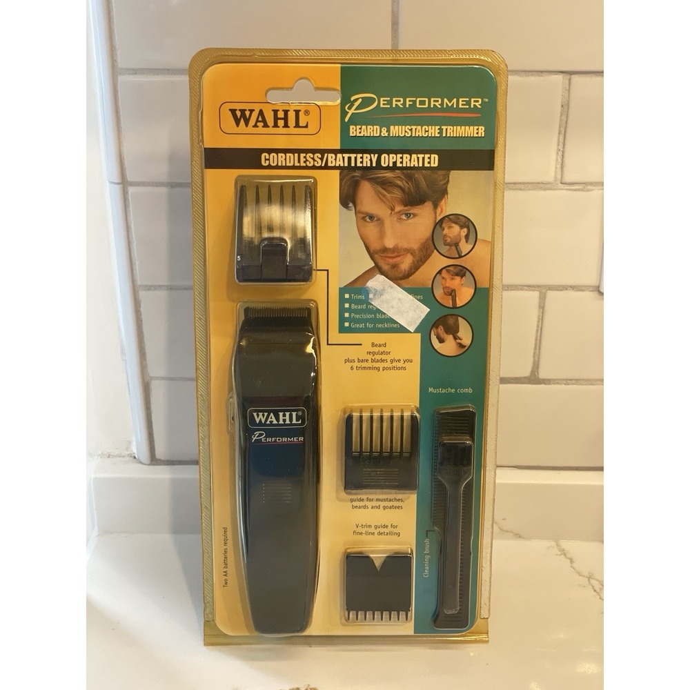 Wahl Performer Cordless Beard & Moustache Trimmer Detailing Goatee New Vintage